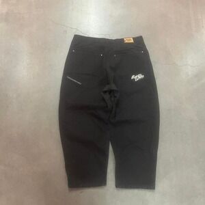 Y2K Rocawear men's black double knee pants embroidered skate 90s 38